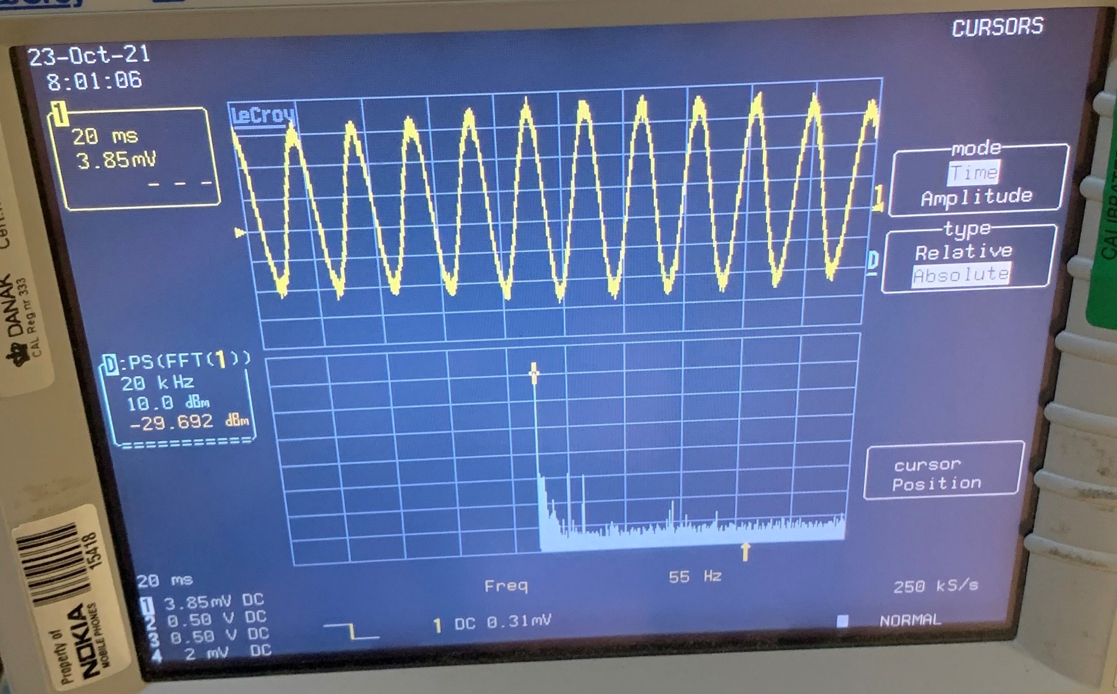 Image - Peak at 55Hz